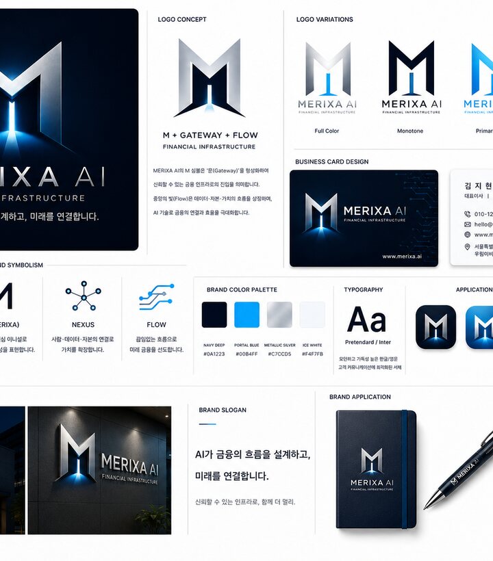 AI 플랫폼 브랜드 CI 방향 탐색 미리보기
